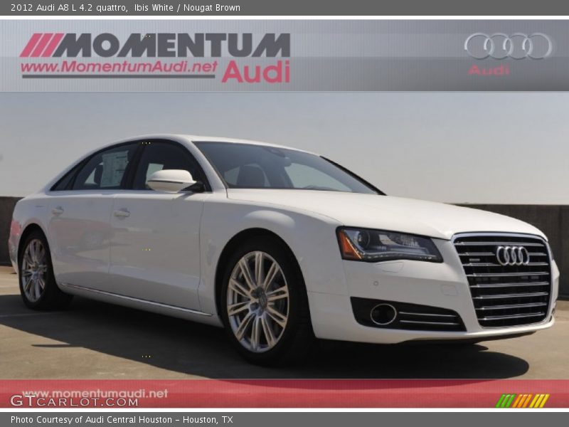 Ibis White / Nougat Brown 2012 Audi A8 L 4.2 quattro