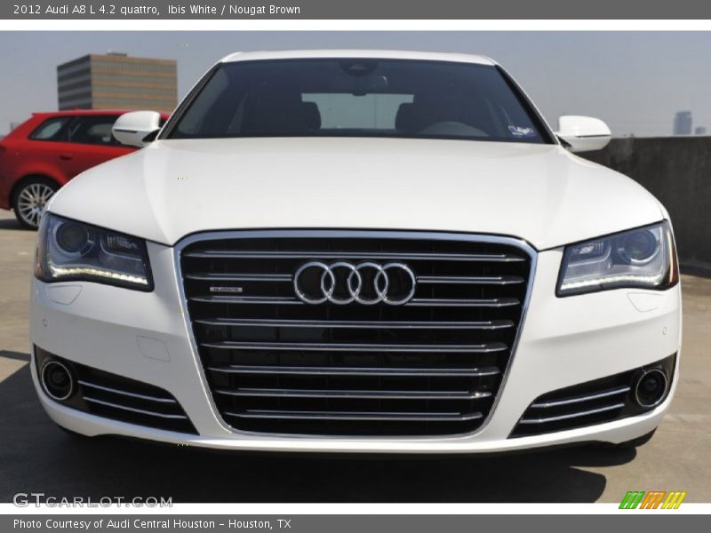 Ibis White / Nougat Brown 2012 Audi A8 L 4.2 quattro
