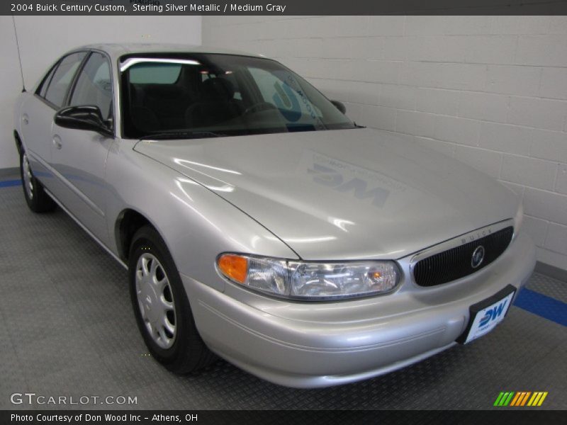 Sterling Silver Metallic / Medium Gray 2004 Buick Century Custom