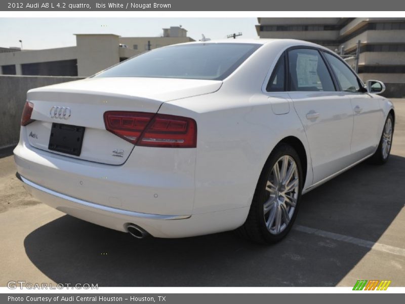 Ibis White / Nougat Brown 2012 Audi A8 L 4.2 quattro
