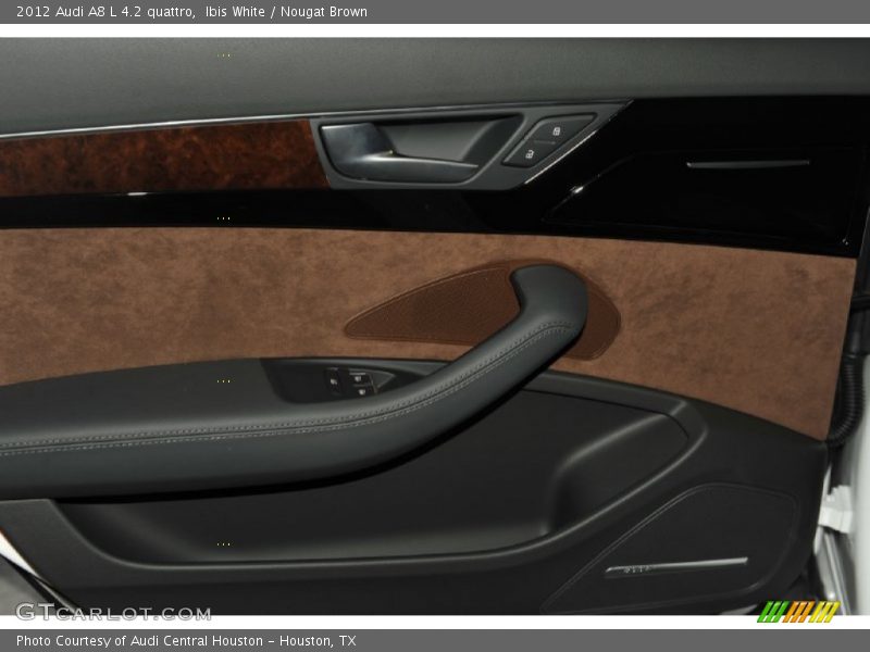 Ibis White / Nougat Brown 2012 Audi A8 L 4.2 quattro