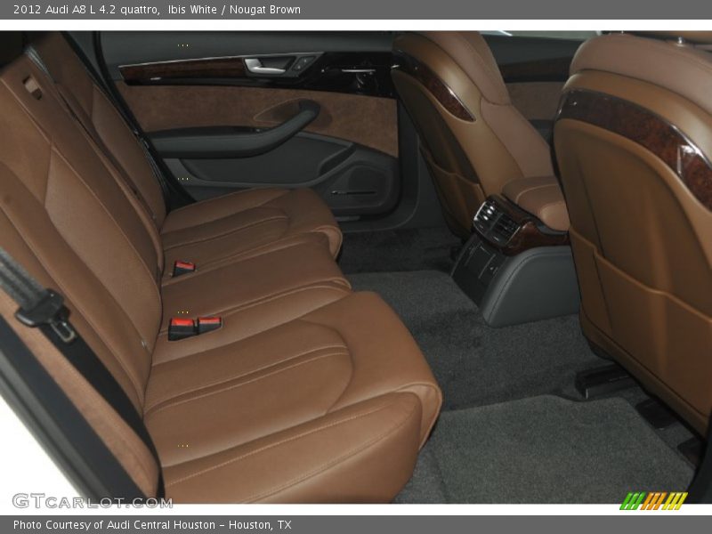 Ibis White / Nougat Brown 2012 Audi A8 L 4.2 quattro