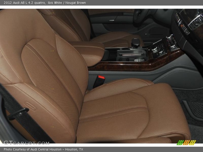 Ibis White / Nougat Brown 2012 Audi A8 L 4.2 quattro