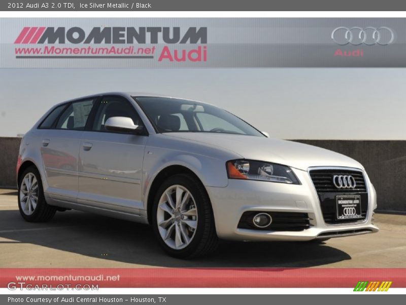 Ice Silver Metallic / Black 2012 Audi A3 2.0 TDI