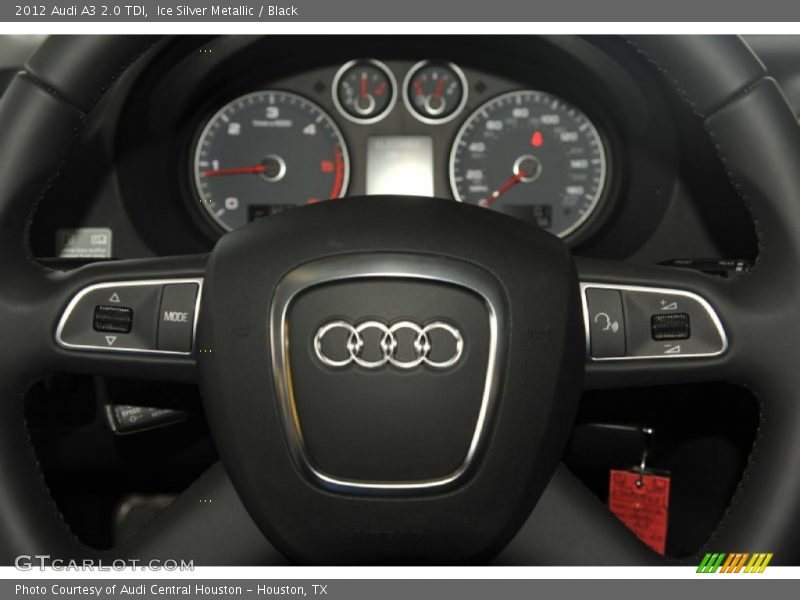 Ice Silver Metallic / Black 2012 Audi A3 2.0 TDI