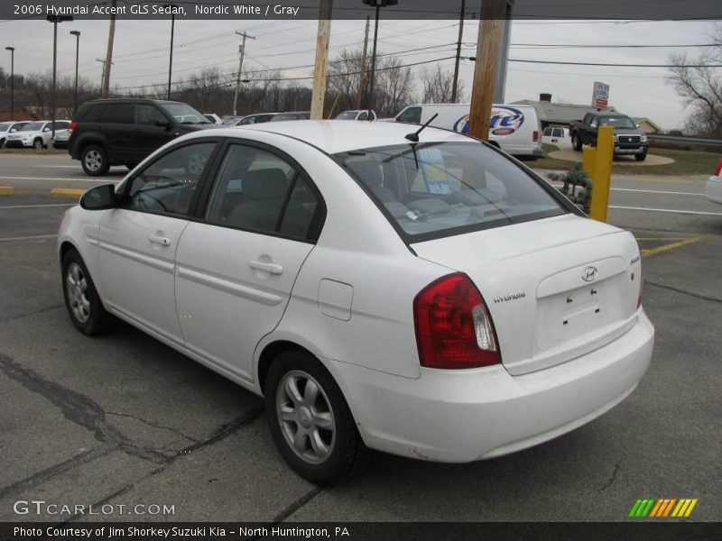 Nordic White / Gray 2006 Hyundai Accent GLS Sedan