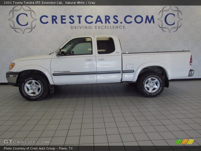 Natural White / Gray 2001 Toyota Tundra SR5 Extended Cab