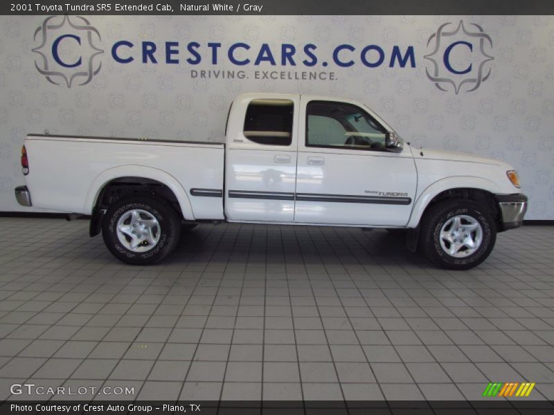 Natural White / Gray 2001 Toyota Tundra SR5 Extended Cab