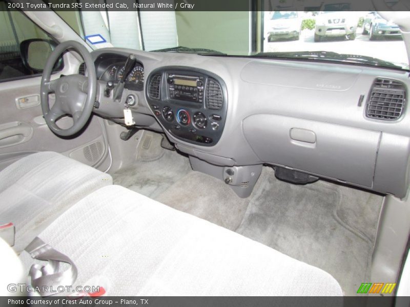 Natural White / Gray 2001 Toyota Tundra SR5 Extended Cab