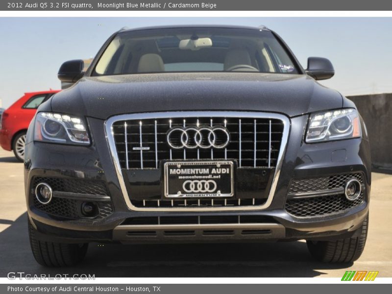 Moonlight Blue Metallic / Cardamom Beige 2012 Audi Q5 3.2 FSI quattro