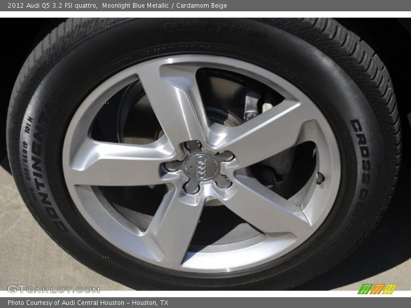 Moonlight Blue Metallic / Cardamom Beige 2012 Audi Q5 3.2 FSI quattro