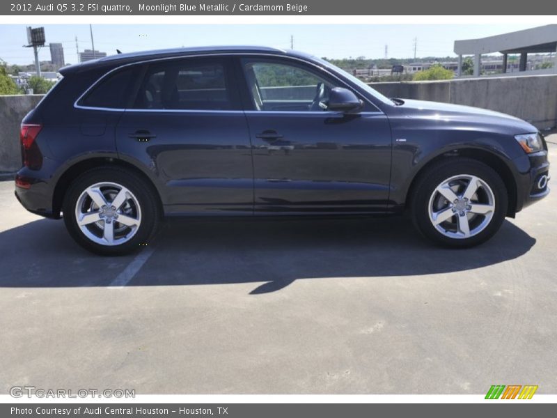 Moonlight Blue Metallic / Cardamom Beige 2012 Audi Q5 3.2 FSI quattro
