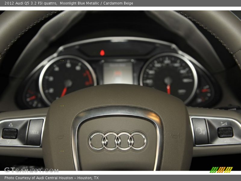 Moonlight Blue Metallic / Cardamom Beige 2012 Audi Q5 3.2 FSI quattro
