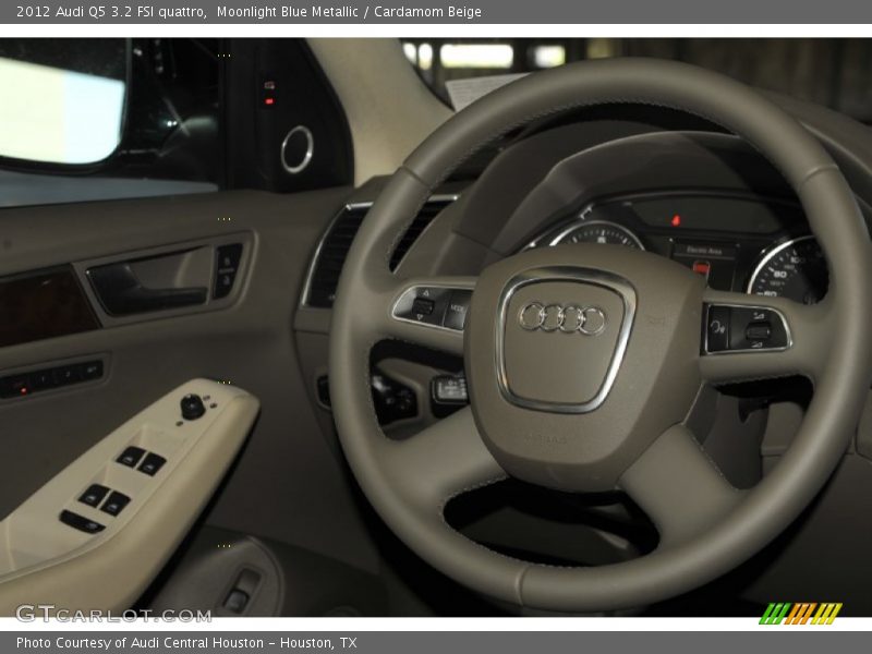 Moonlight Blue Metallic / Cardamom Beige 2012 Audi Q5 3.2 FSI quattro