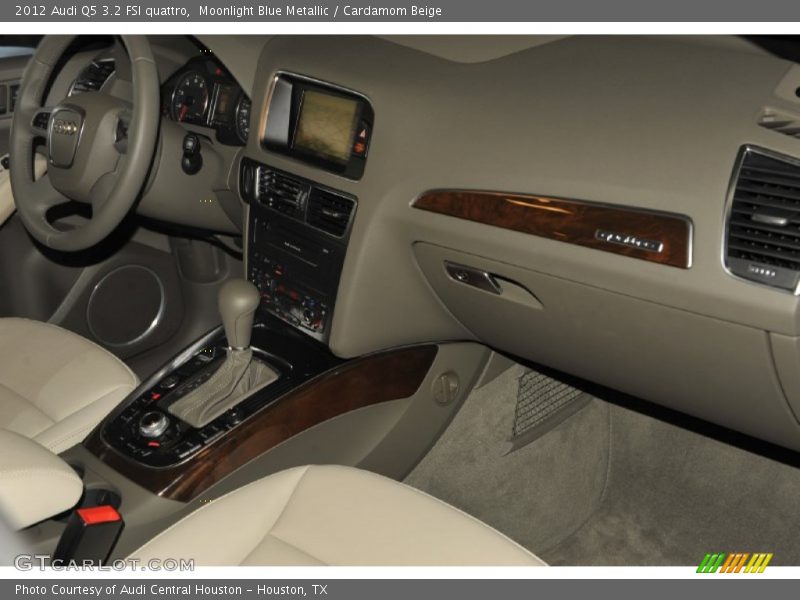 Moonlight Blue Metallic / Cardamom Beige 2012 Audi Q5 3.2 FSI quattro