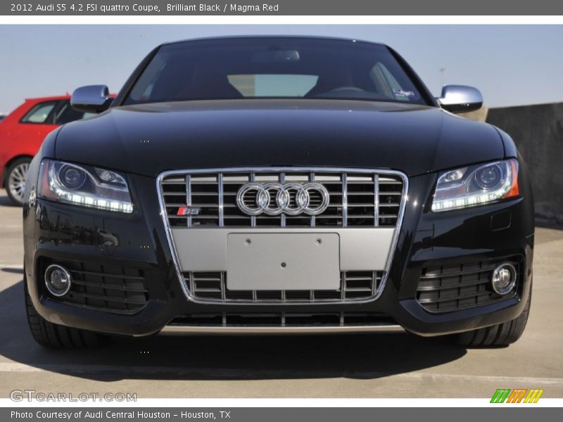 Brilliant Black / Magma Red 2012 Audi S5 4.2 FSI quattro Coupe