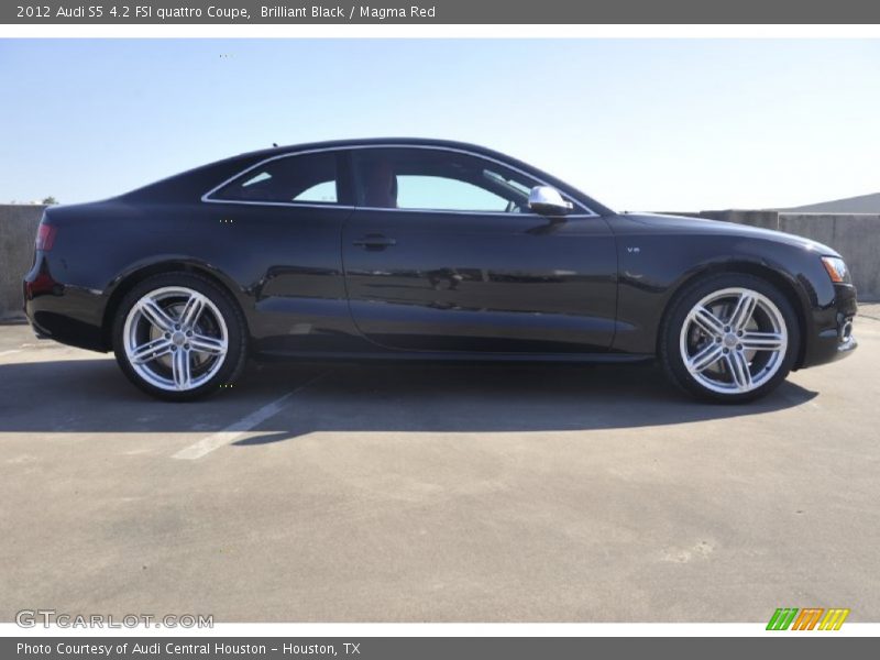 Brilliant Black / Magma Red 2012 Audi S5 4.2 FSI quattro Coupe