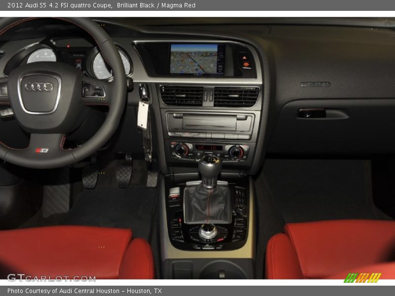 Brilliant Black / Magma Red 2012 Audi S5 4.2 FSI quattro Coupe