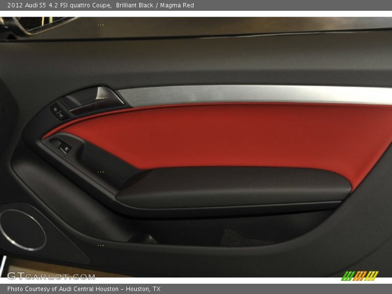 Brilliant Black / Magma Red 2012 Audi S5 4.2 FSI quattro Coupe