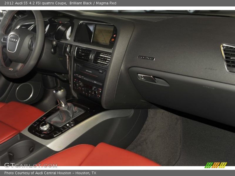 Brilliant Black / Magma Red 2012 Audi S5 4.2 FSI quattro Coupe
