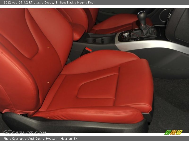 Brilliant Black / Magma Red 2012 Audi S5 4.2 FSI quattro Coupe