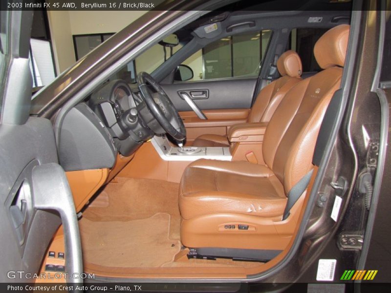 Beryllium 16 / Brick/Black 2003 Infiniti FX 45 AWD