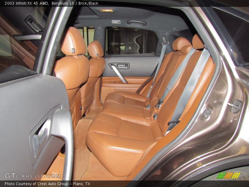 Beryllium 16 / Brick/Black 2003 Infiniti FX 45 AWD