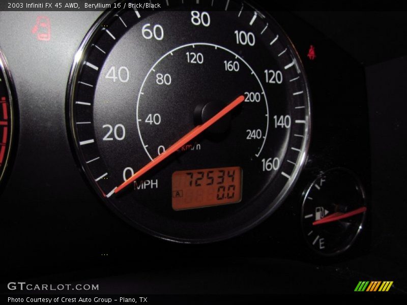 Beryllium 16 / Brick/Black 2003 Infiniti FX 45 AWD