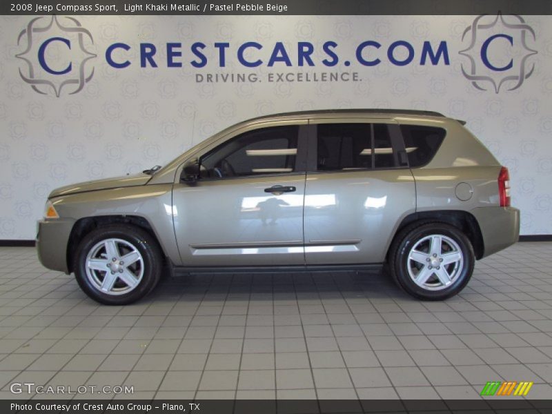 Light Khaki Metallic / Pastel Pebble Beige 2008 Jeep Compass Sport