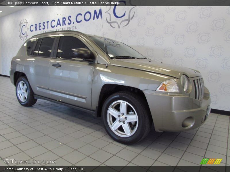 Light Khaki Metallic / Pastel Pebble Beige 2008 Jeep Compass Sport