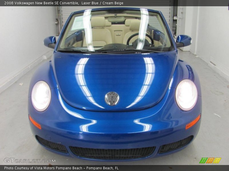 Laser Blue / Cream Beige 2008 Volkswagen New Beetle SE Convertible
