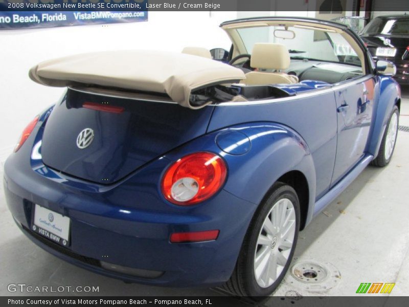 Laser Blue / Cream Beige 2008 Volkswagen New Beetle SE Convertible