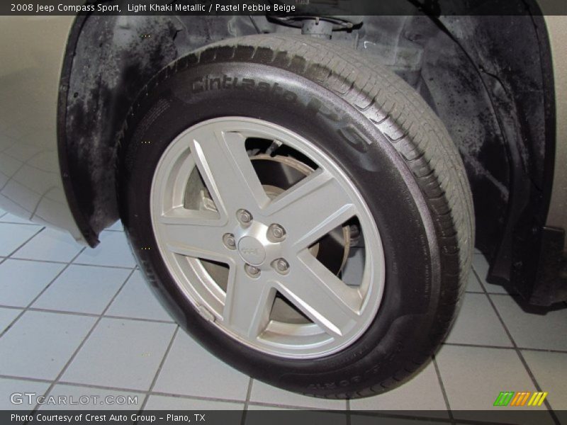 Light Khaki Metallic / Pastel Pebble Beige 2008 Jeep Compass Sport