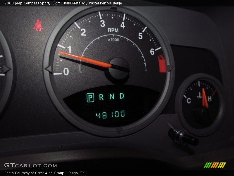 Light Khaki Metallic / Pastel Pebble Beige 2008 Jeep Compass Sport