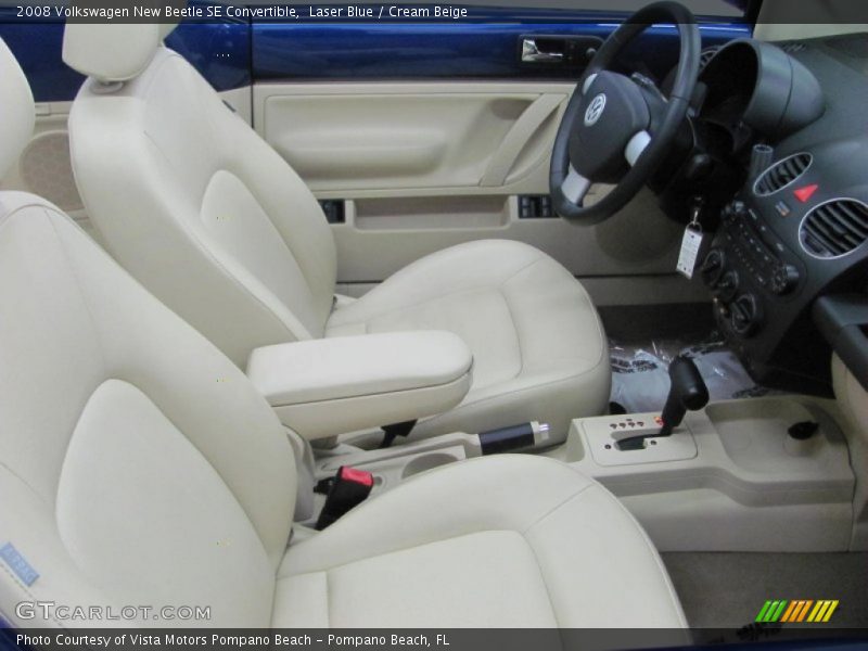 Laser Blue / Cream Beige 2008 Volkswagen New Beetle SE Convertible