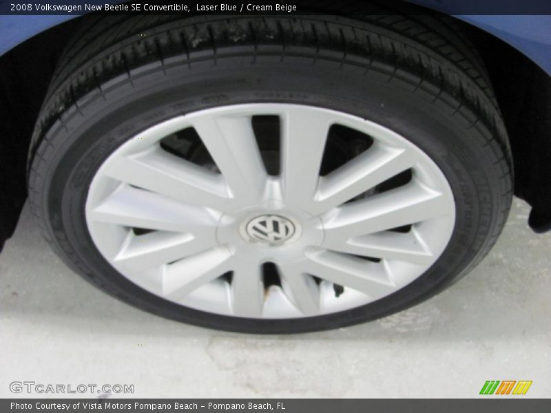 Laser Blue / Cream Beige 2008 Volkswagen New Beetle SE Convertible