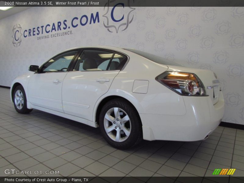 Winter Frost Pearl / Frost 2008 Nissan Altima 3.5 SE