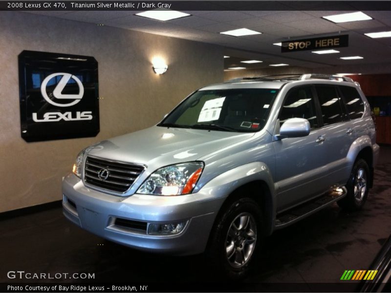 Titanium Silver Metallic / Dark Gray 2008 Lexus GX 470
