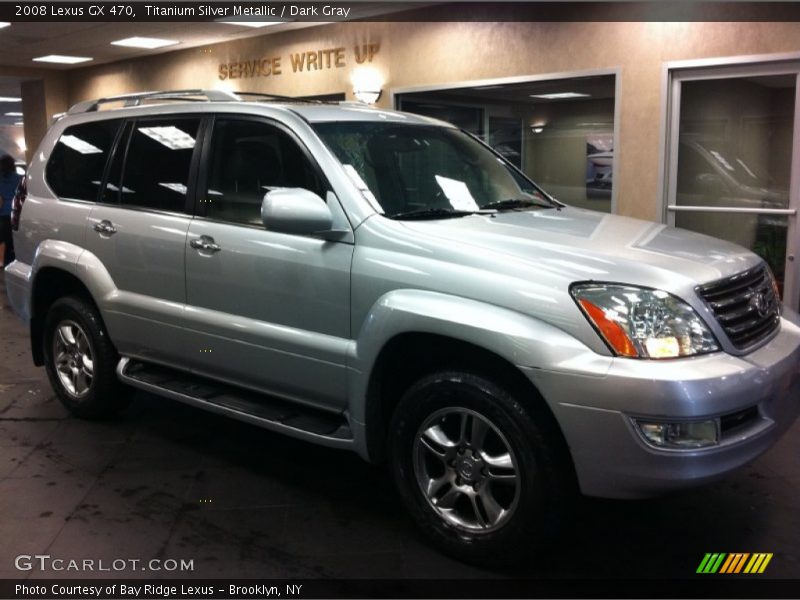 Titanium Silver Metallic / Dark Gray 2008 Lexus GX 470