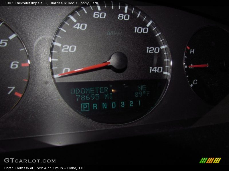 Bordeaux Red / Ebony Black 2007 Chevrolet Impala LT