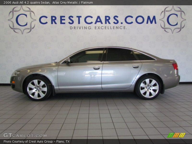 Atlas Grey Metallic / Platinum 2006 Audi A6 4.2 quattro Sedan