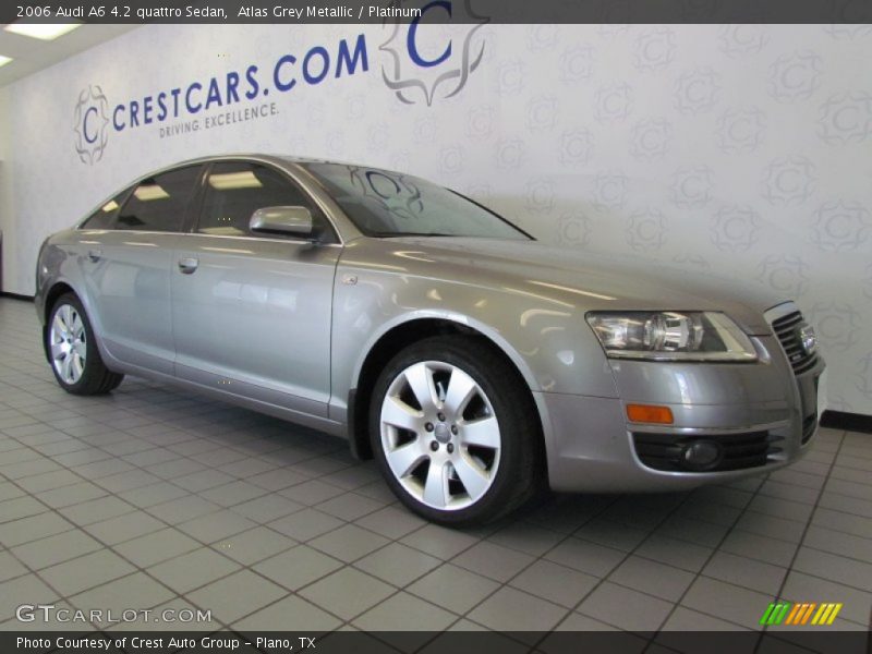 Atlas Grey Metallic / Platinum 2006 Audi A6 4.2 quattro Sedan