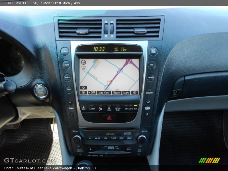 Navigation of 2007 GS 350