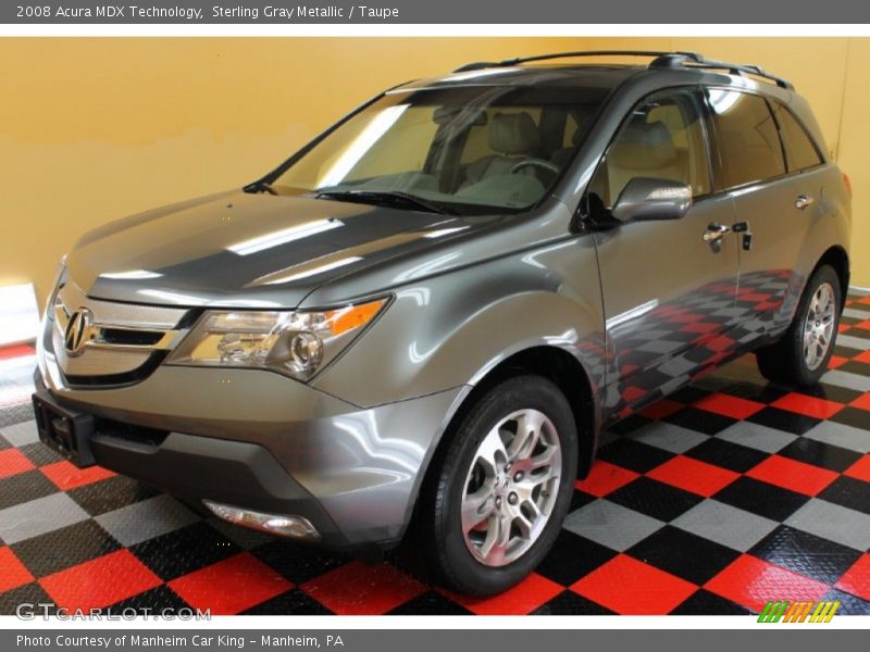 Sterling Gray Metallic / Taupe 2008 Acura MDX Technology