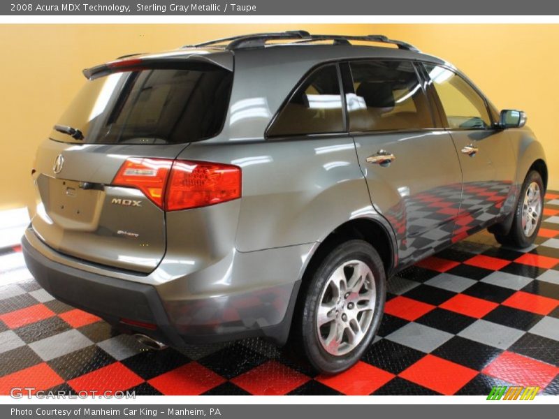 Sterling Gray Metallic / Taupe 2008 Acura MDX Technology