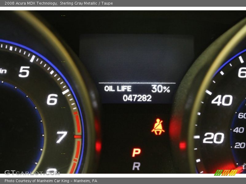 Sterling Gray Metallic / Taupe 2008 Acura MDX Technology