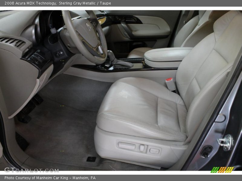 Sterling Gray Metallic / Taupe 2008 Acura MDX Technology