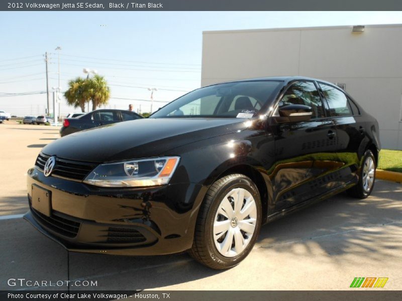 Black / Titan Black 2012 Volkswagen Jetta SE Sedan