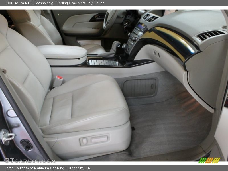 Sterling Gray Metallic / Taupe 2008 Acura MDX Technology