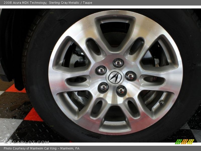 Sterling Gray Metallic / Taupe 2008 Acura MDX Technology